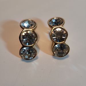 Clip on crystal earrings